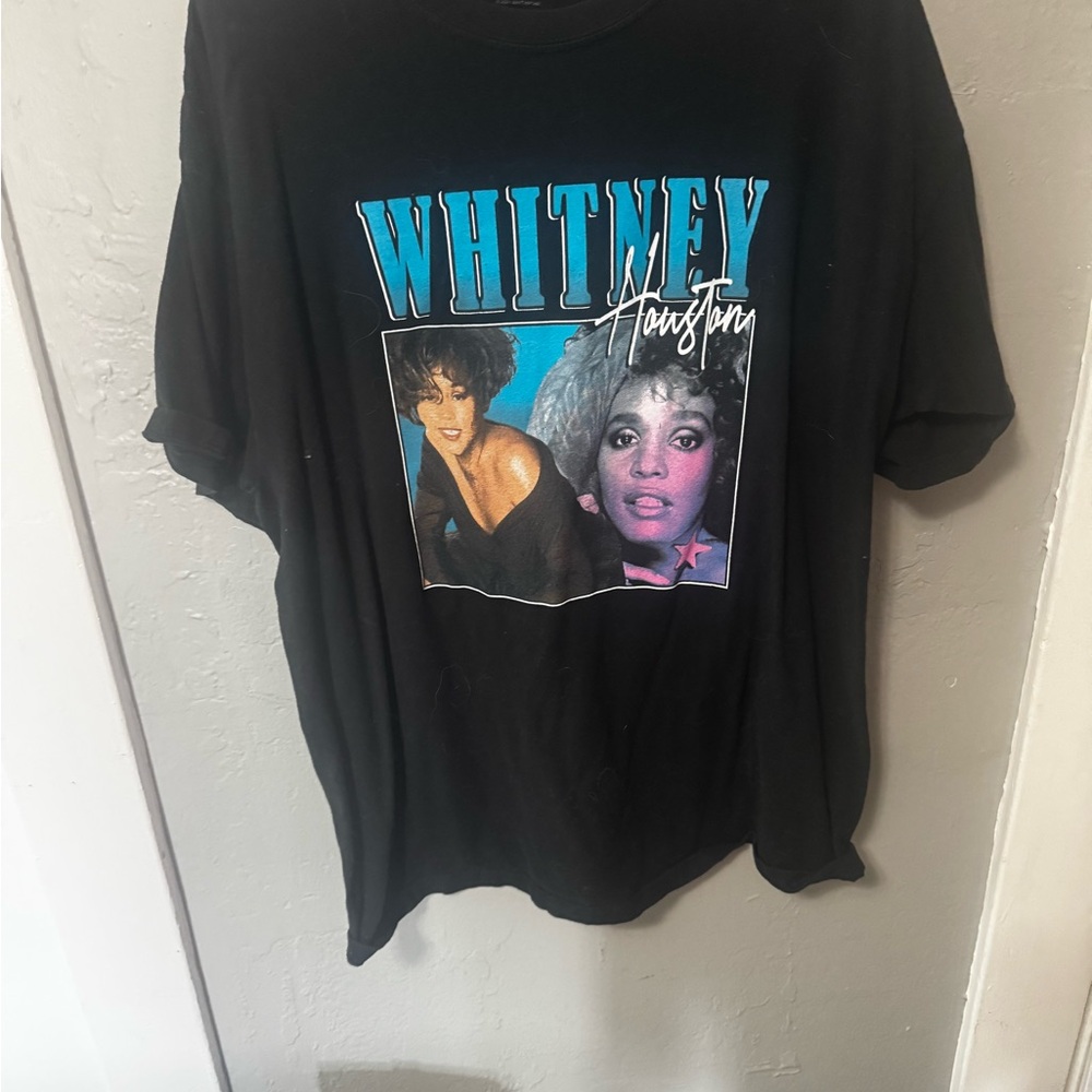 Whitney Houston Black Graphic Tee